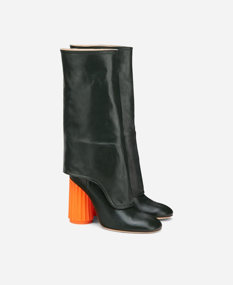 Agl Stivale Con Tacco A Colonna Verde DORICA