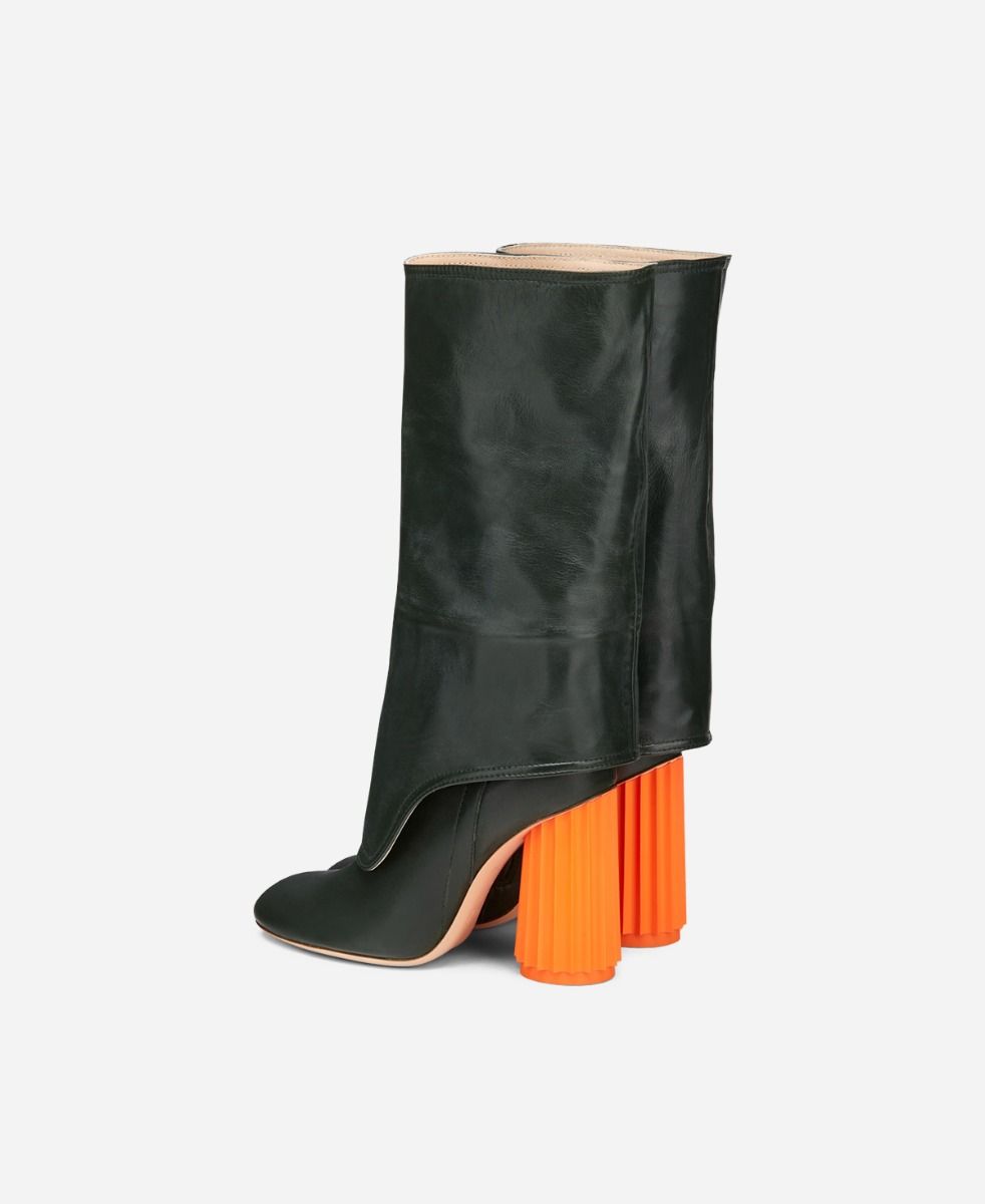 Agl Stivale Con Tacco A Colonna Verde DORICA