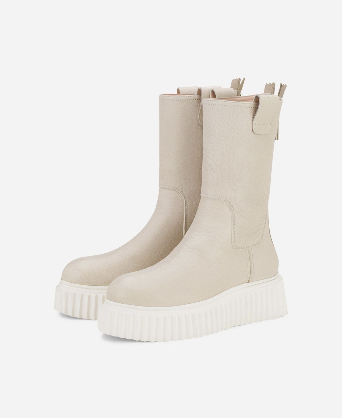 Agl Stivale In Pelle Crema MILAGROS