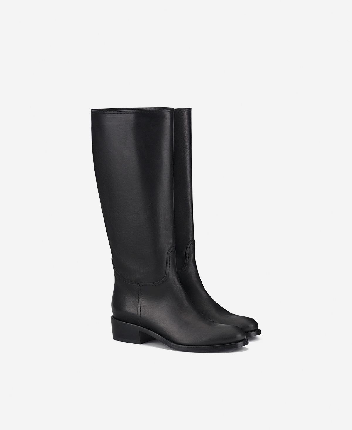 Agl Stivale In Pelle Nero Georgia