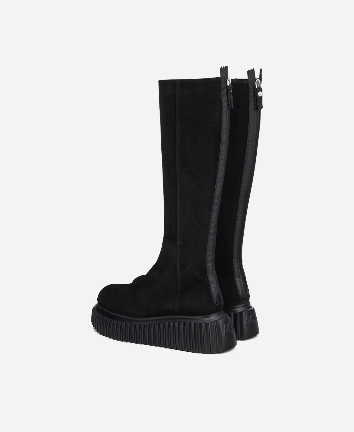 Agl Stivale In Velour Nero MILAGROS BOOT