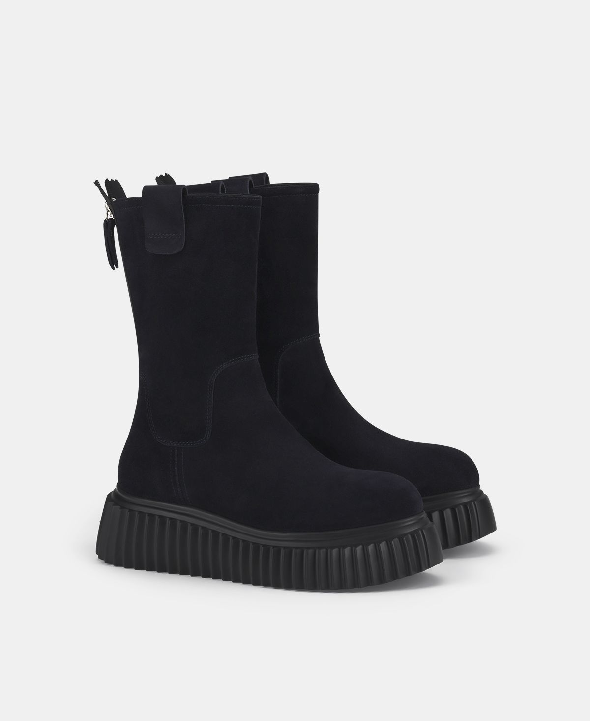 Agl Stivale In Velour Waterproof Blu Milagros