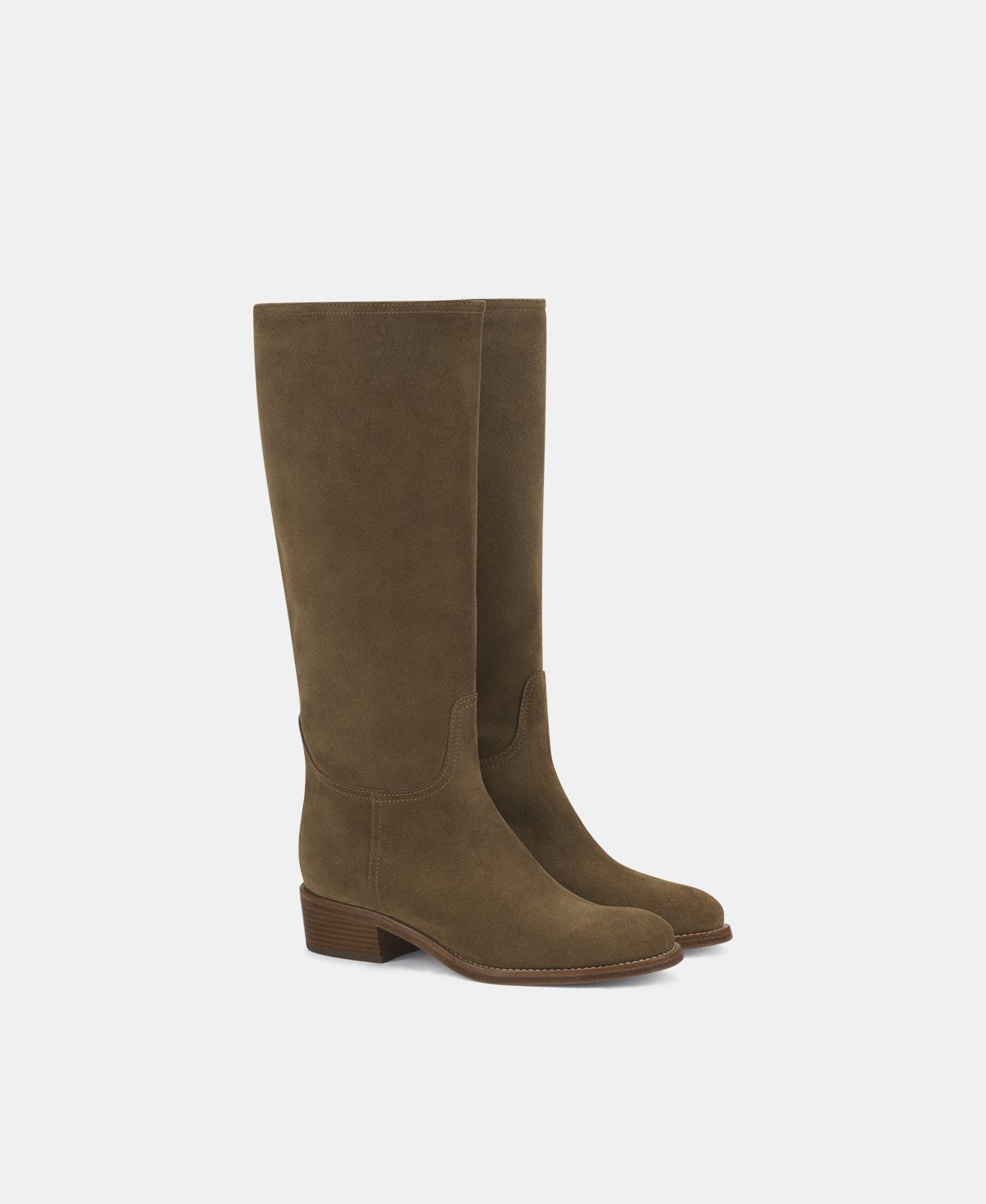 Agl Stivale In Velour Waterproof Camel Georgia