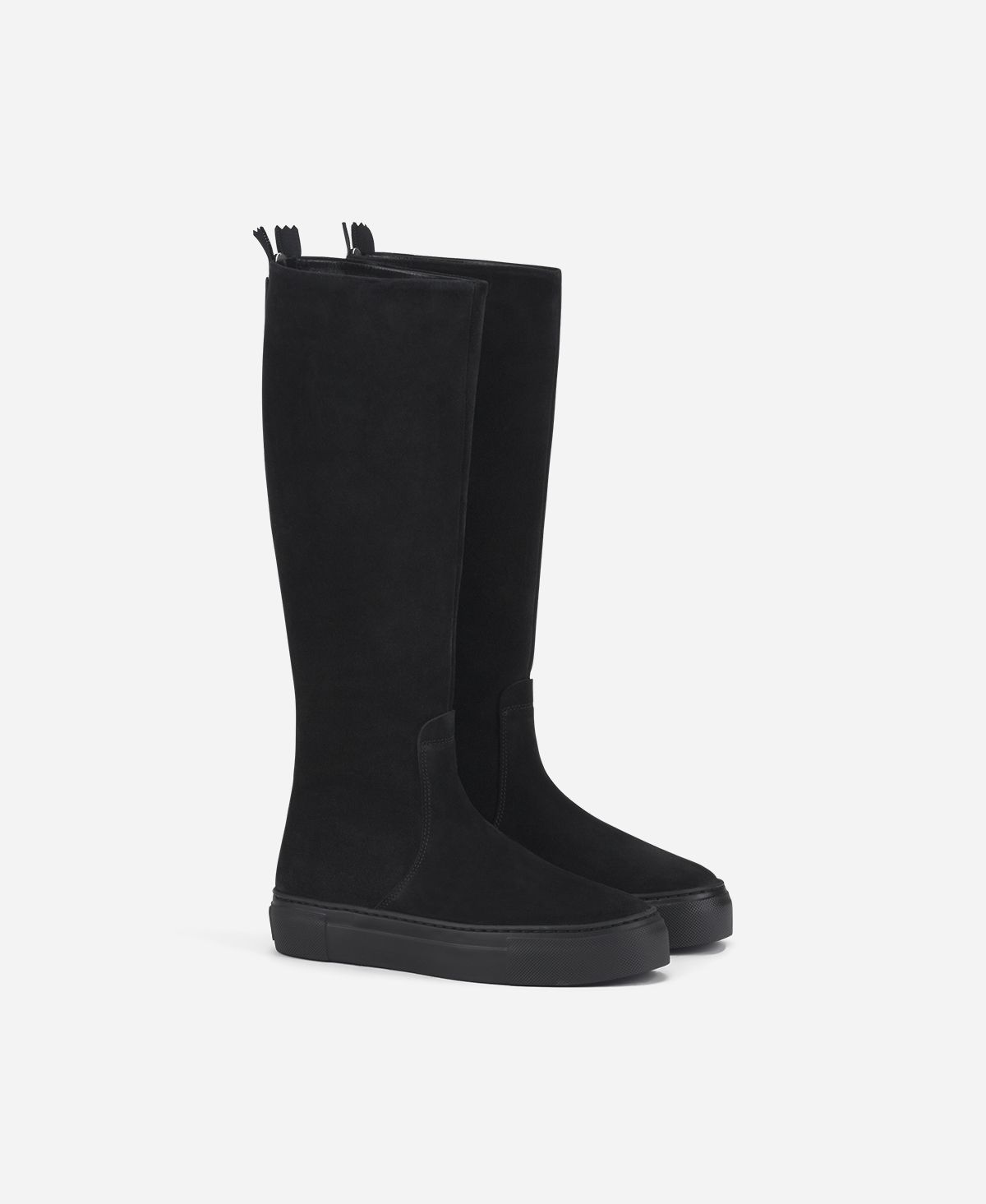 Agl Stivale Sportivo In Velour Nero Meghan Boot