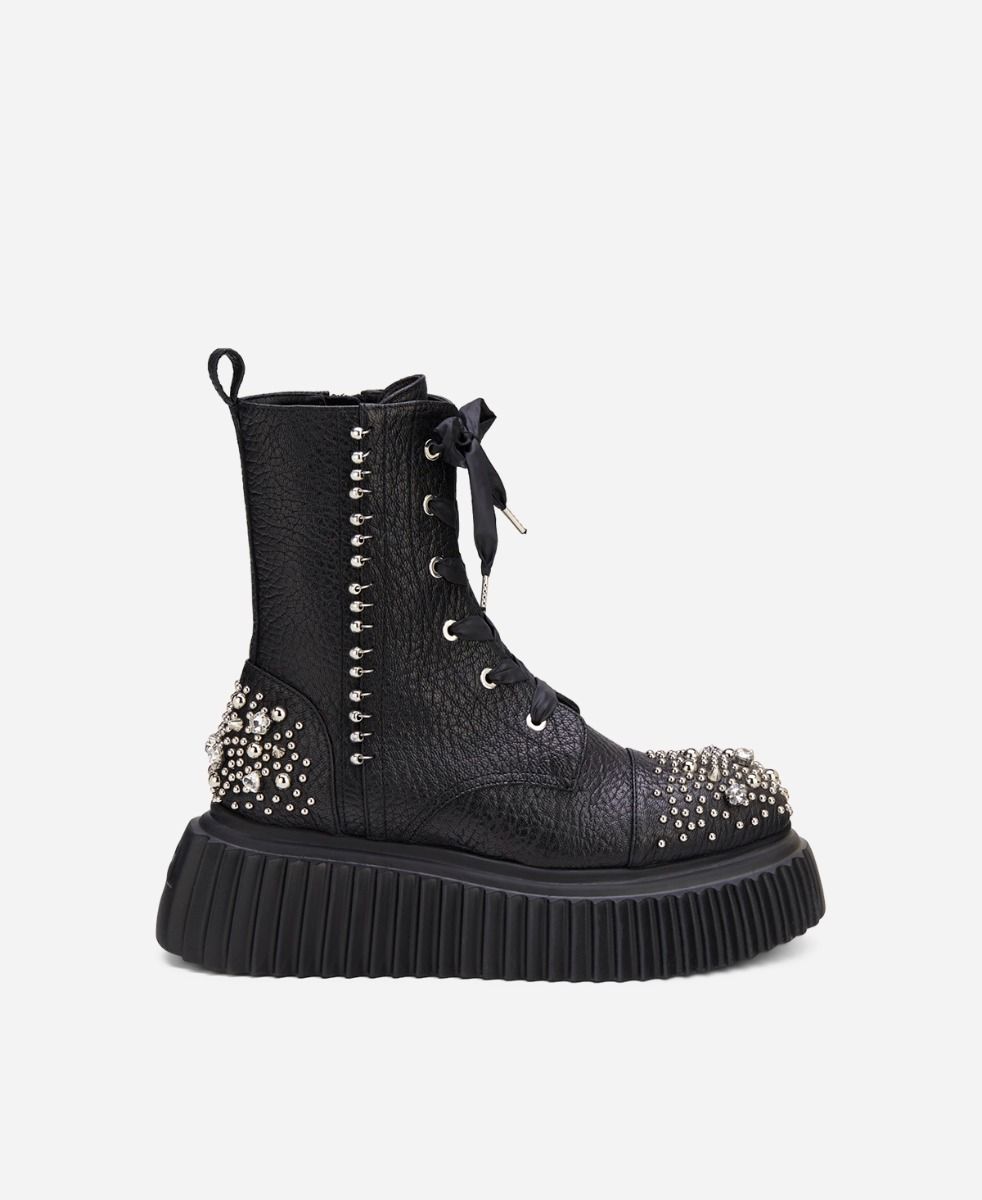 Agl Stivaletto con cristalli Nero IGGY CRYSTAL