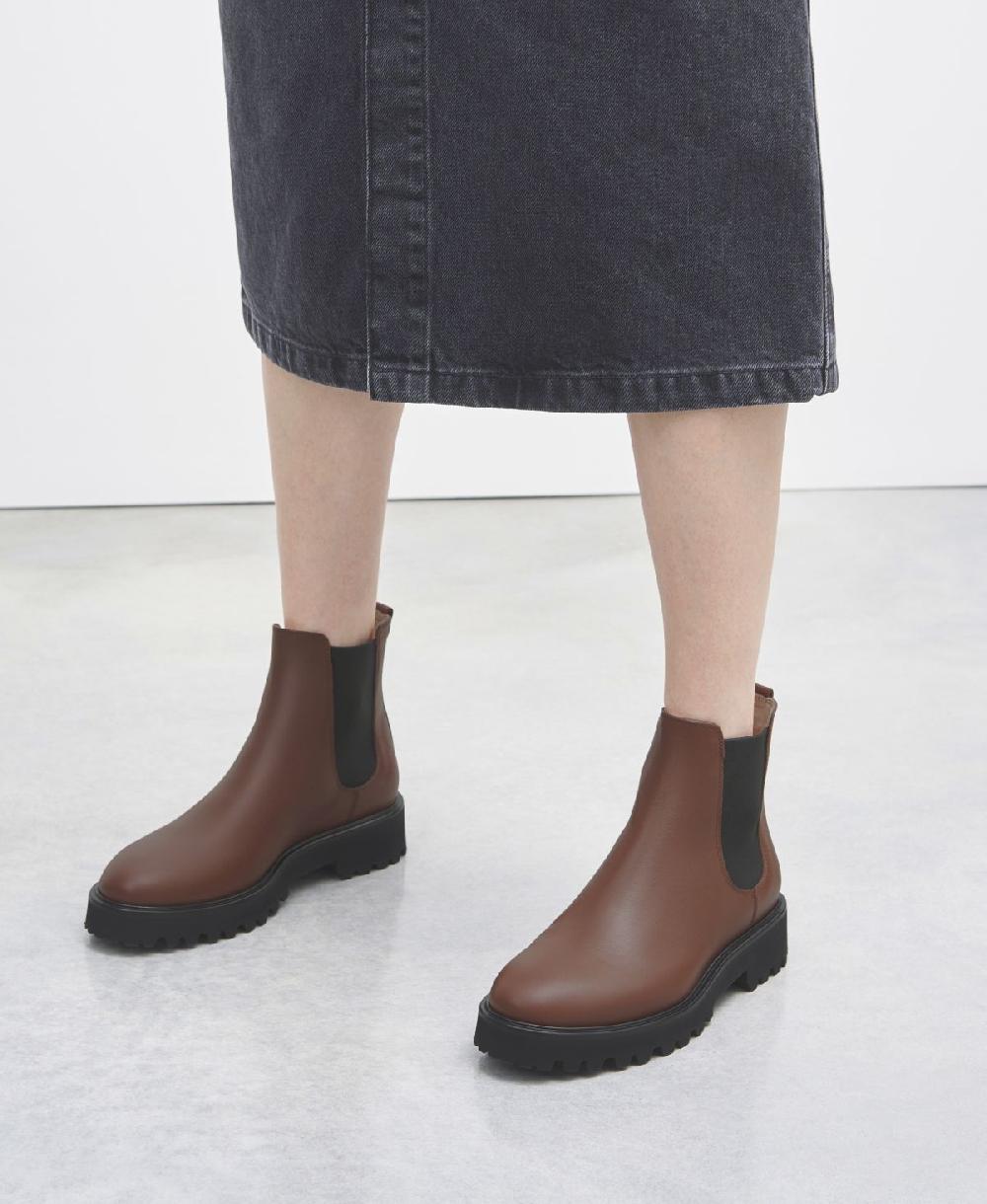 Agl Stivaletto Con Elastici Cuoio Goldie Beatle