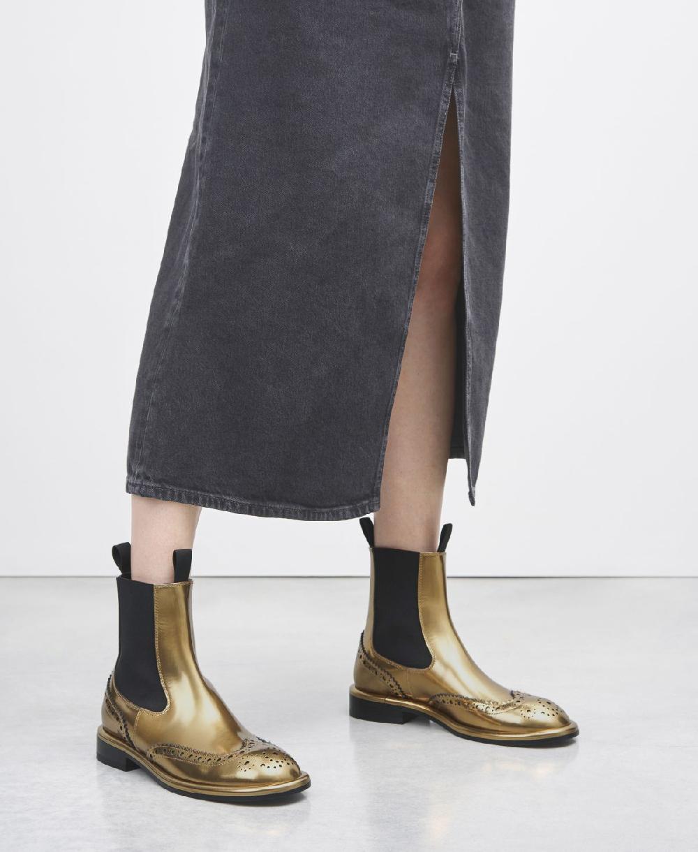 Agl Stivaletto Con Elastici Oro Alison Beat