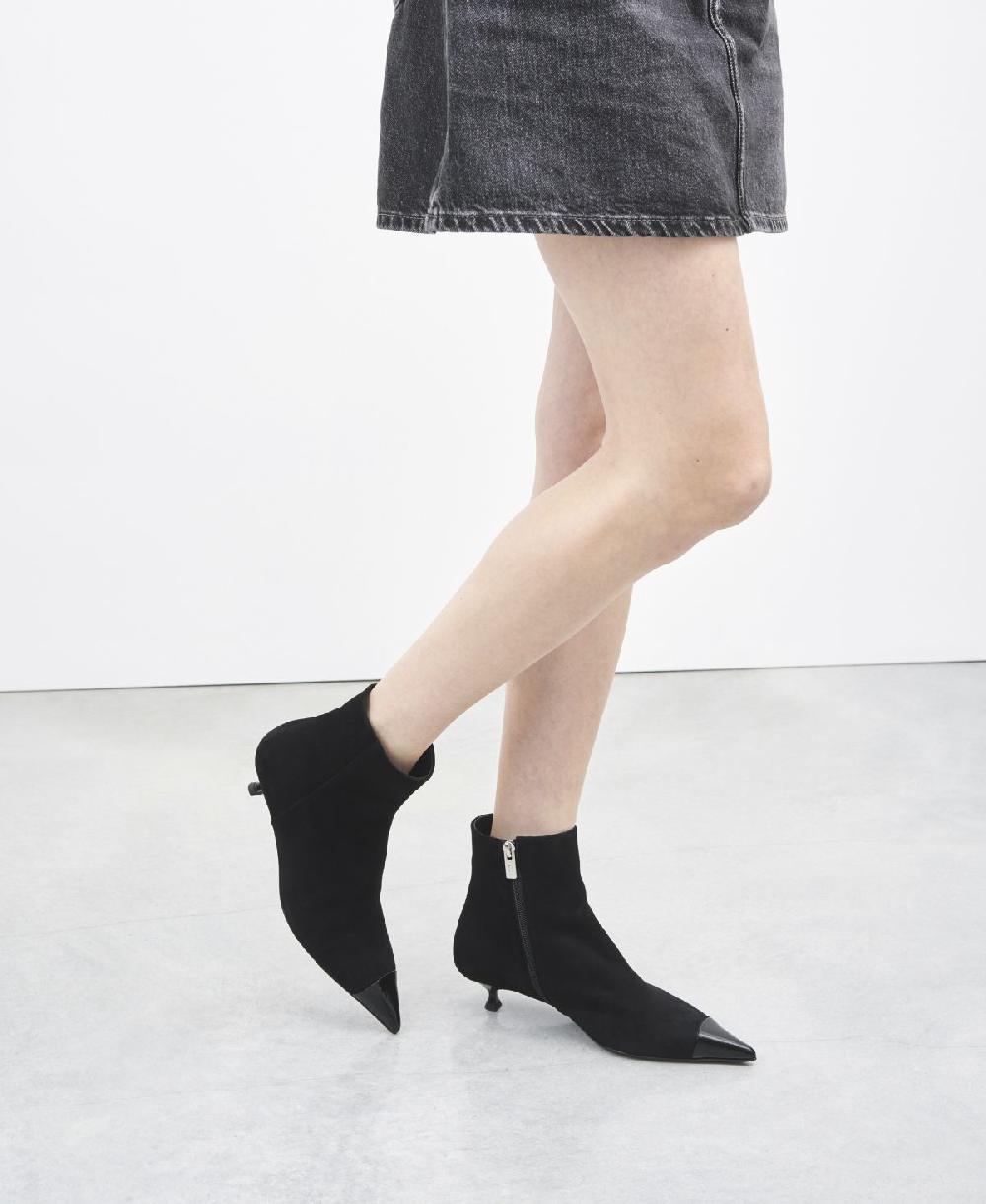 Agl Stivaletto Con Puntina Nero Lenor Bootie Bi