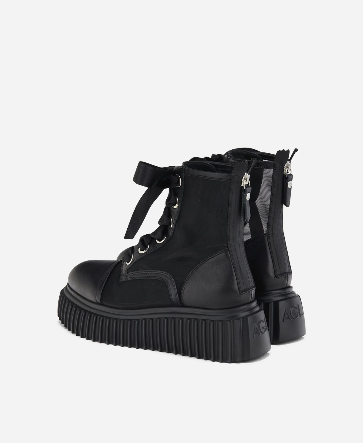 Agl Stivaletto Con Rete Nero Iggy Ghost