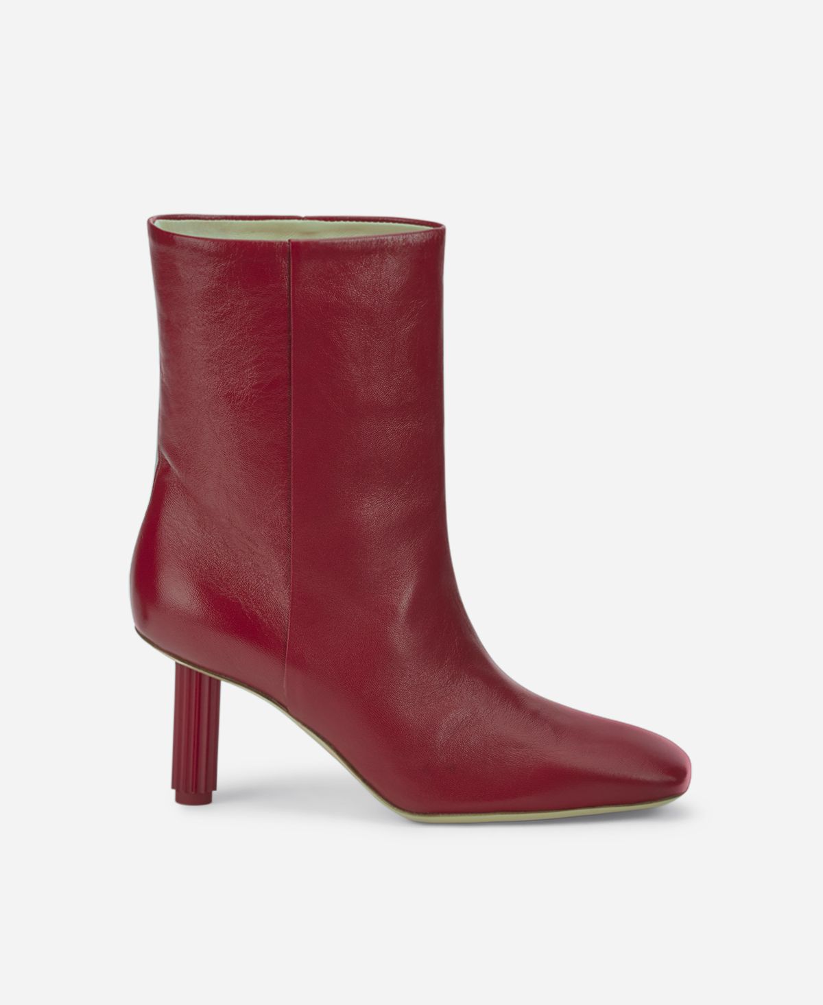 Agl Stivaletto in pelle con tacco Rosso Dorica Q