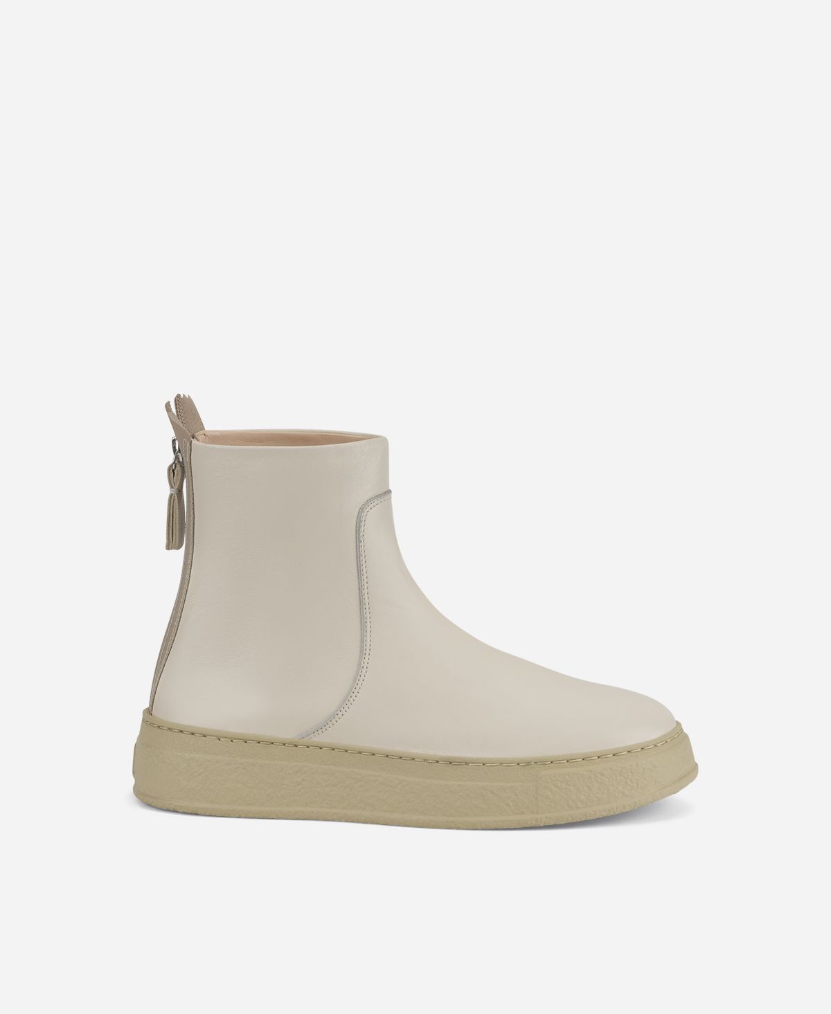 Agl Stivaletto in pelle Crema Giuly