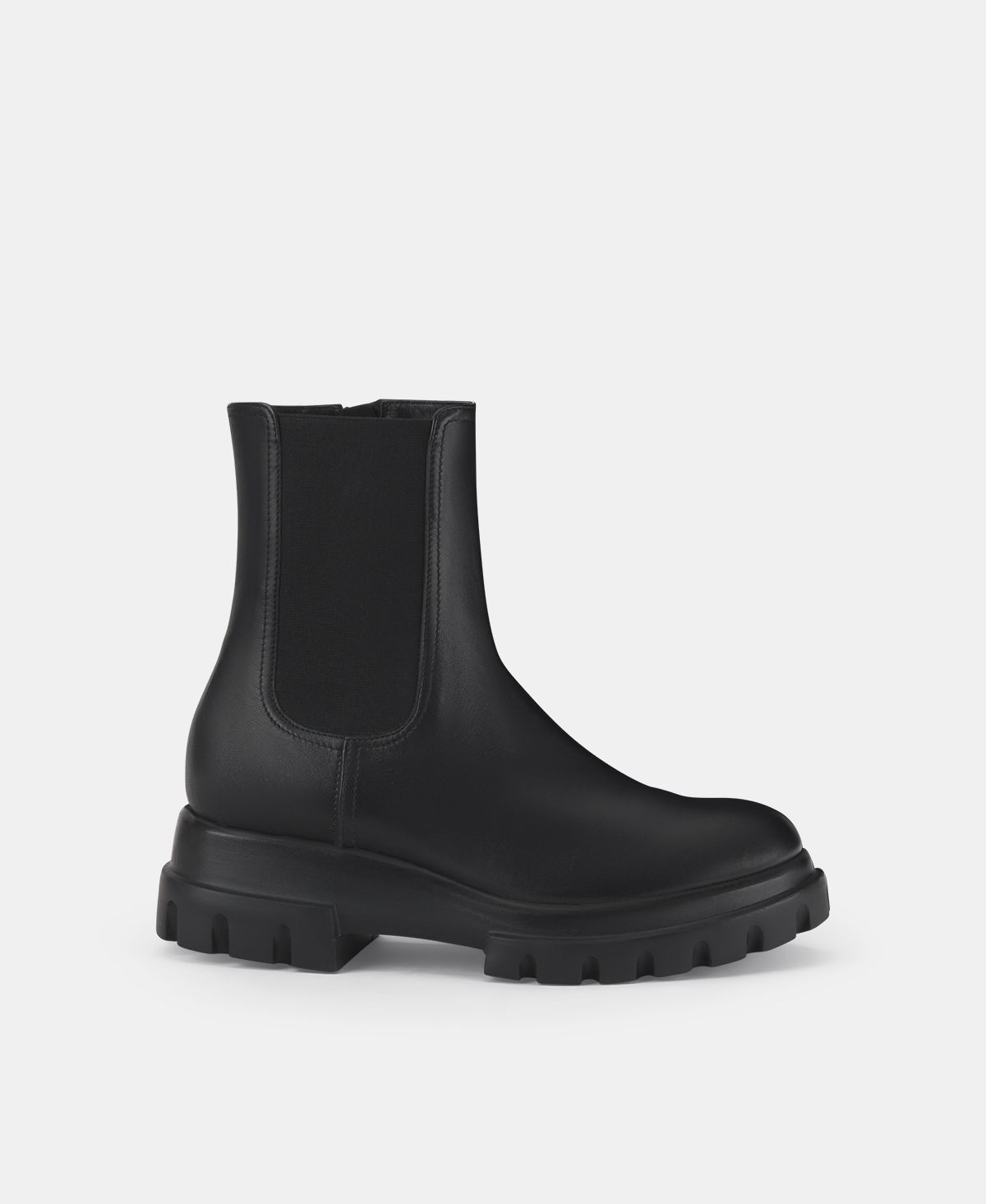 Agl Stivaletto in pelle Nero Chunky Beat