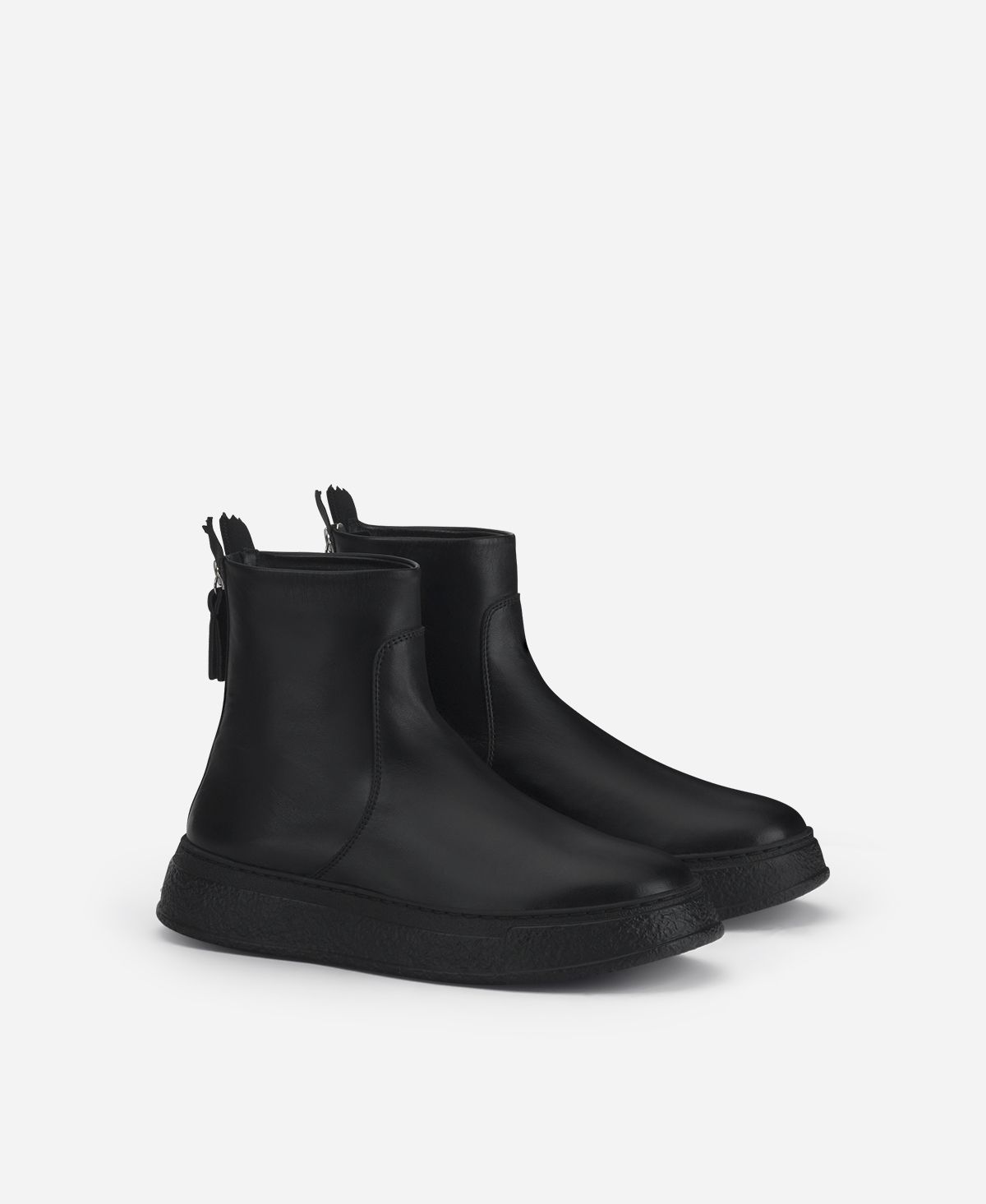 Agl Stivaletto In Pelle Nero Giuly