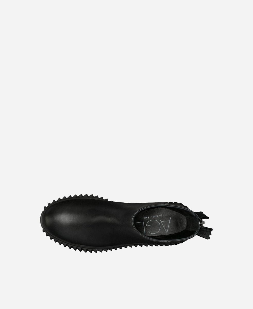 Agl Stivaletto In Pelle Nero Sandy