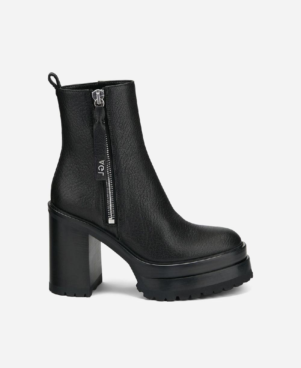 Agl Stivaletto in pelle Nero Tora