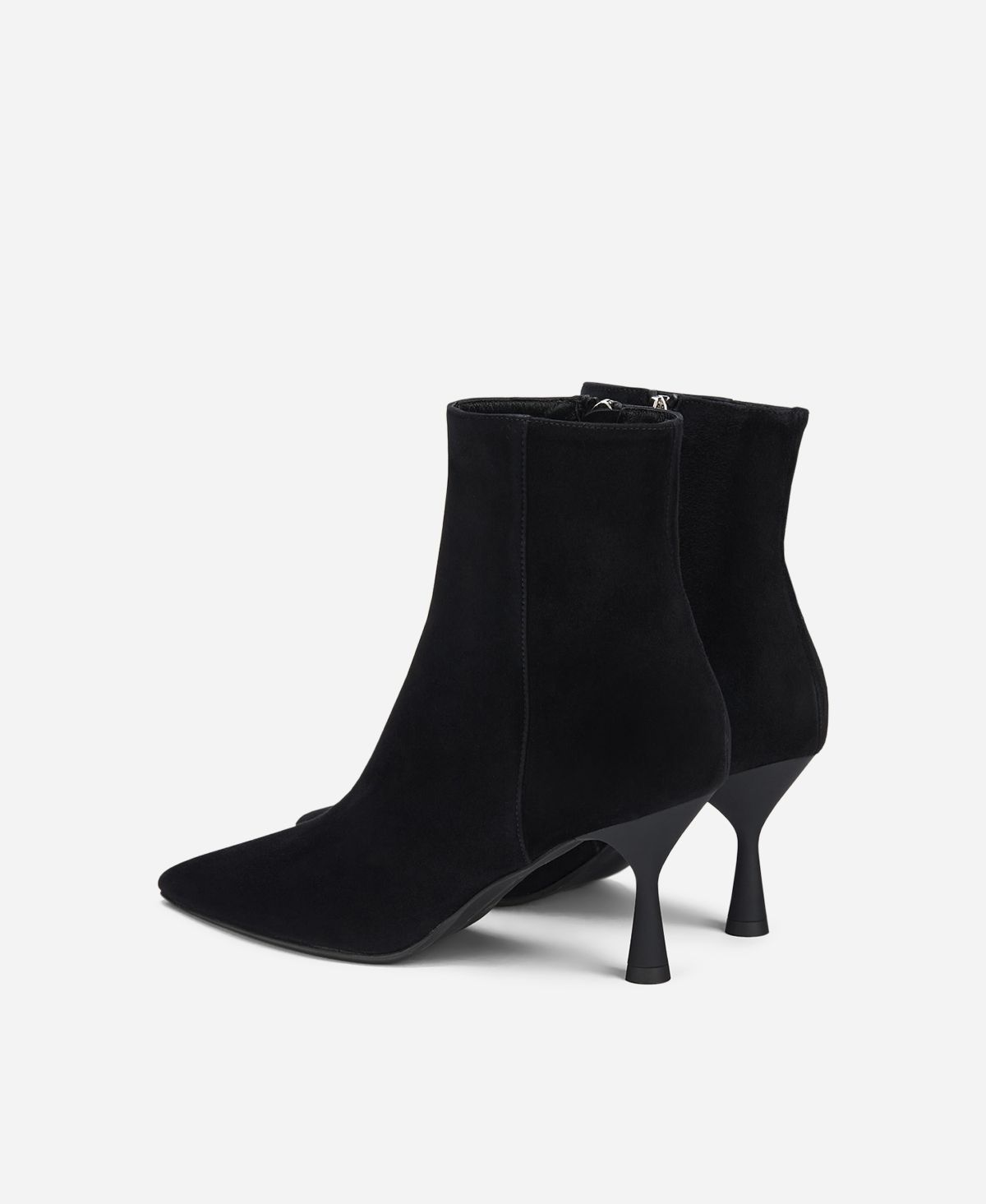 Agl Stivaletto In Velour Nero IDE BOOTIE