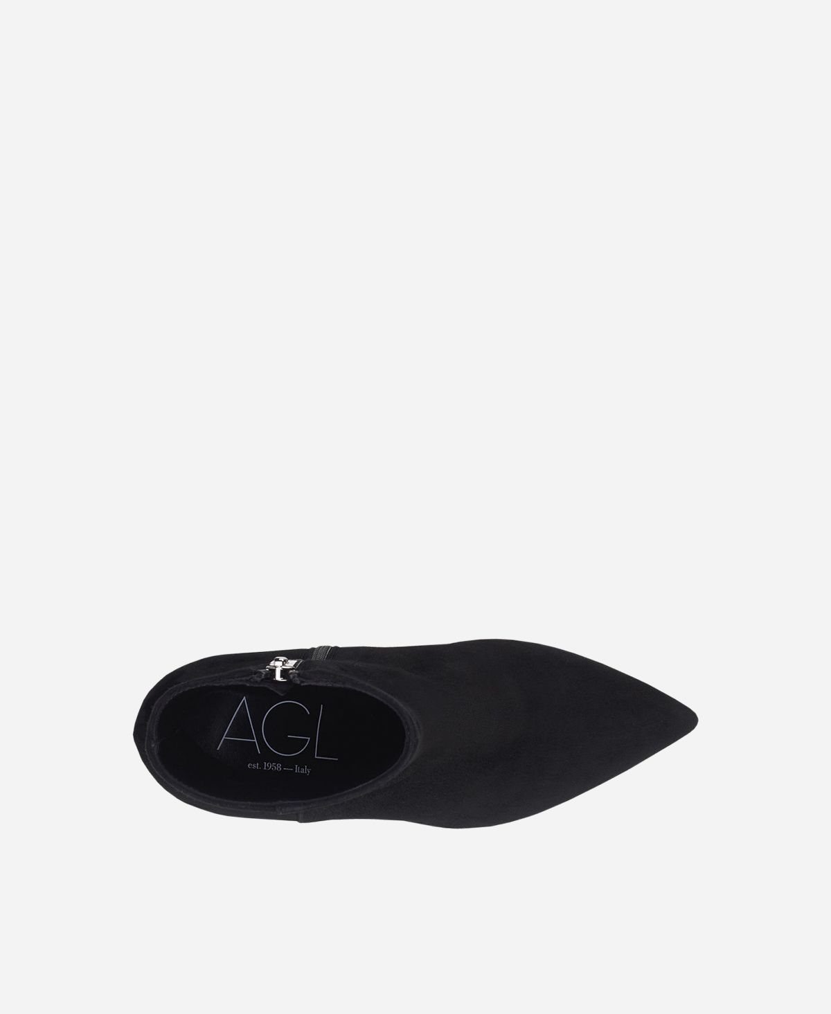Agl Stivaletto In Velour Nero IDE BOOTIE