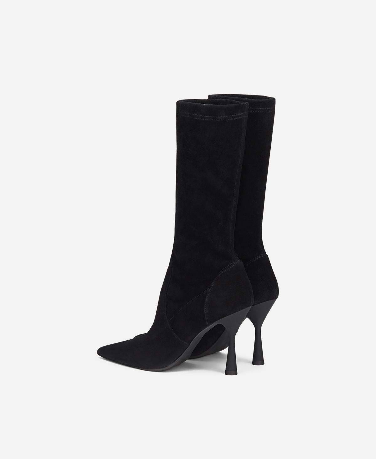 Agl Stivaletto In Velour Nero LETIZIA BOOTIE