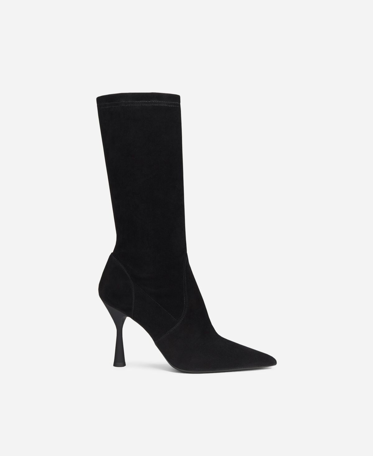Agl Stivaletto in velour Nero LETIZIA BOOTIE
