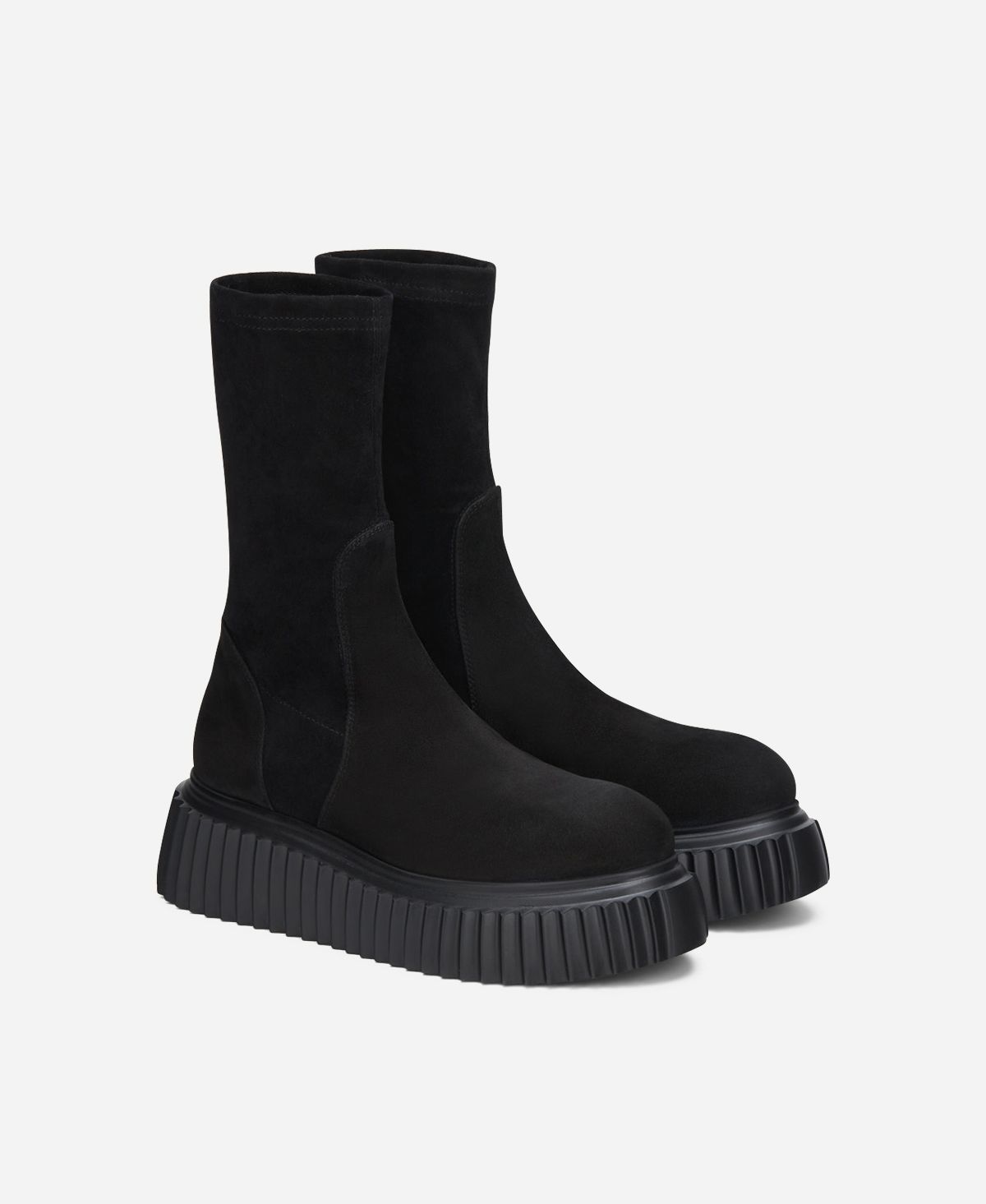 Agl Stivaletto In Velour Nero MILAGROS STRETCH