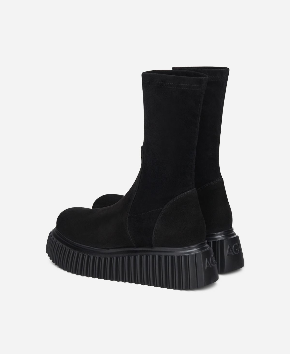 Agl Stivaletto In Velour Nero MILAGROS STRETCH