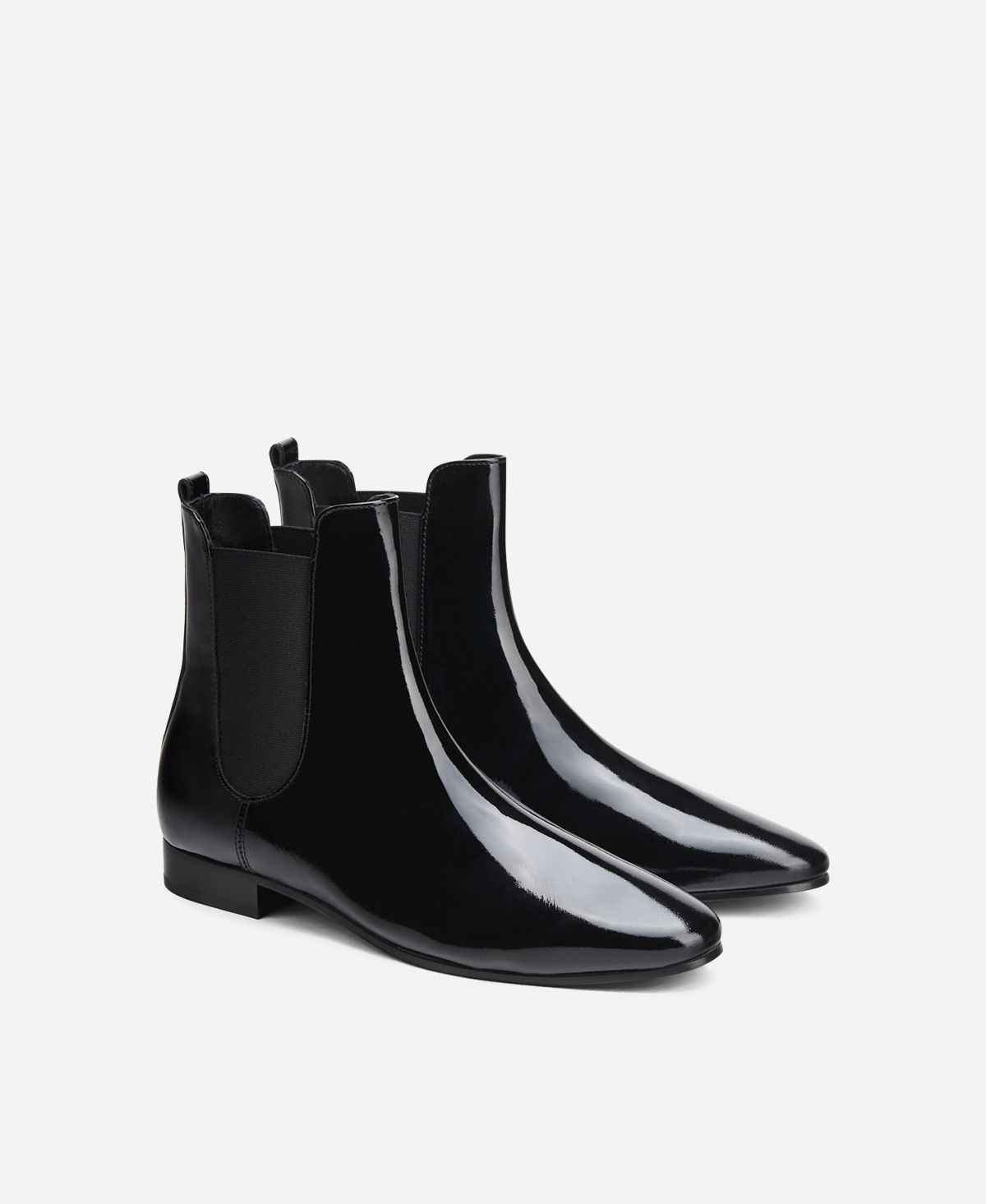 Agl Stivaletto In Vernice Con Elastici Nero MAENA