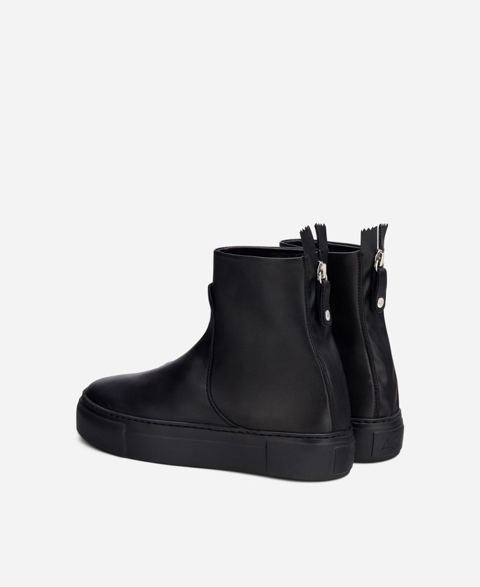 Agl Stivaletto Sneaker In Pelle Nero MEGHAN BOOTIE