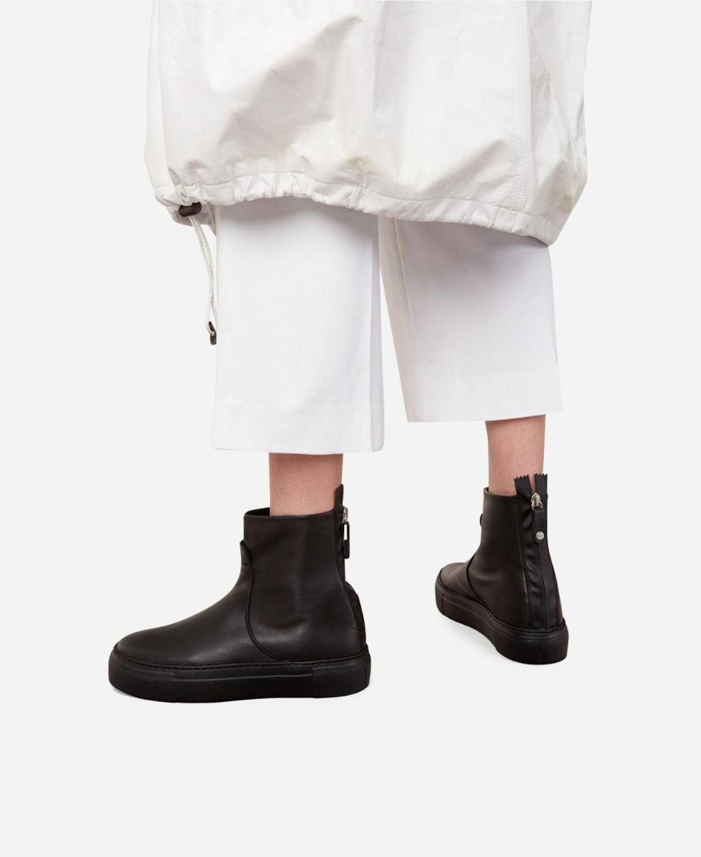 Agl Stivaletto Sneaker In Pelle Nero MEGHAN BOOTIE