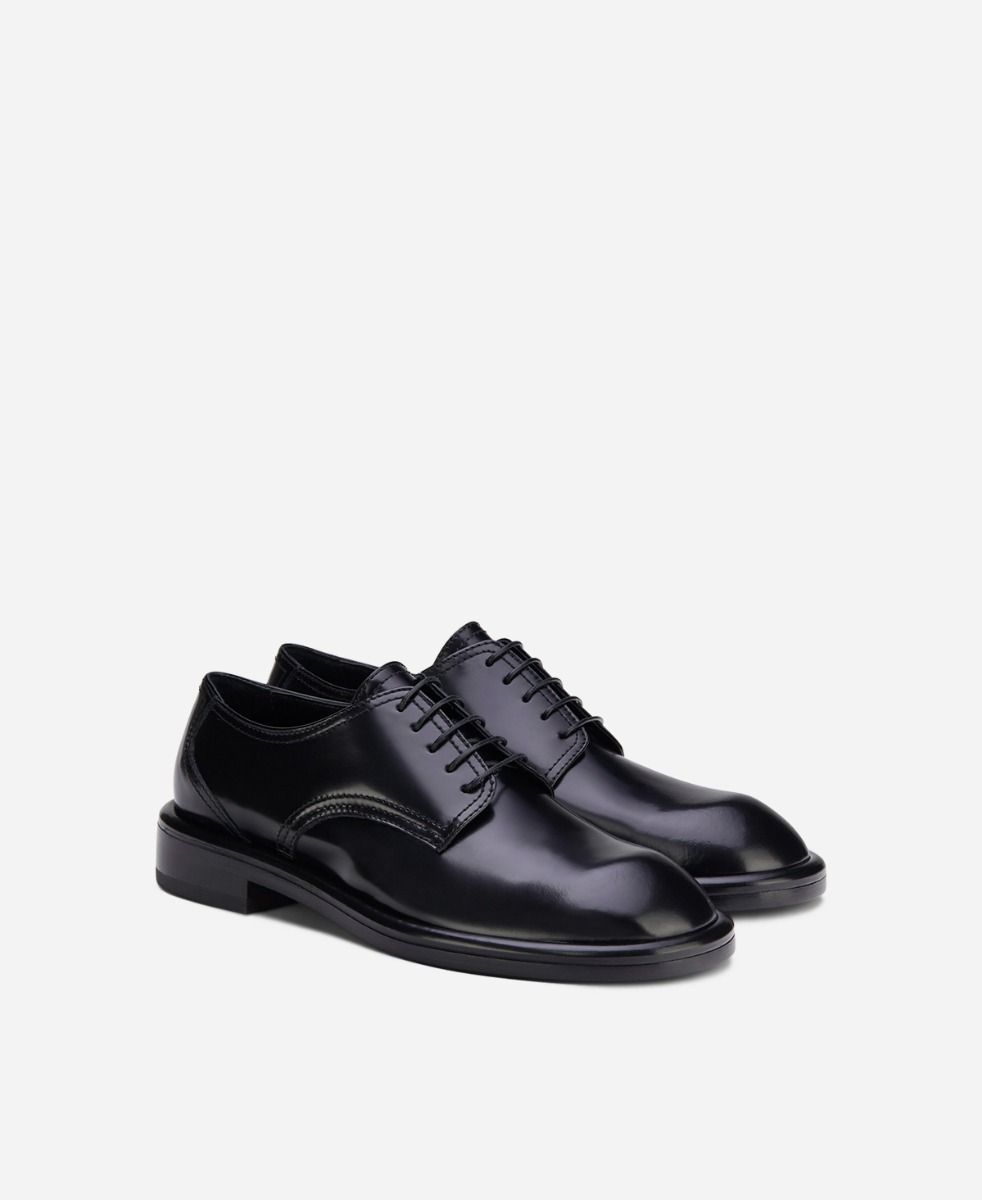 Agl Stringata In Pelle Nero ALISON LACE UP