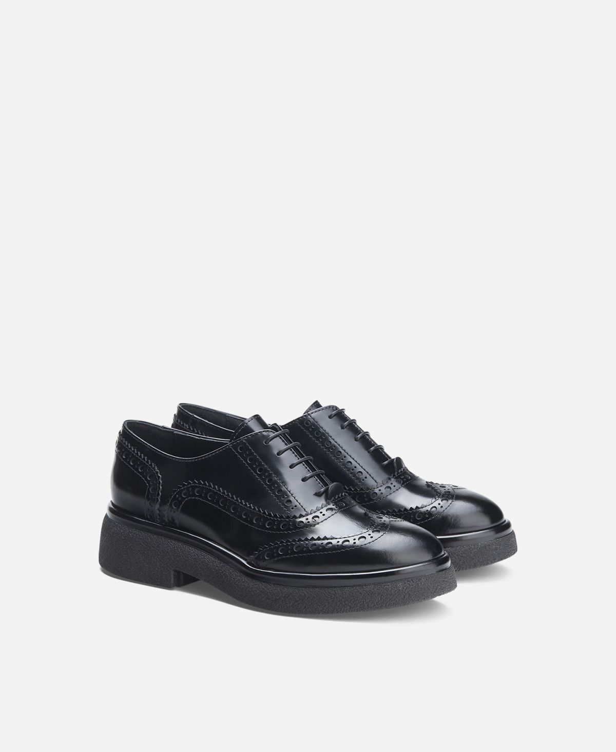 Agl Stringata In Pelle Nero ALISON R LACE UP