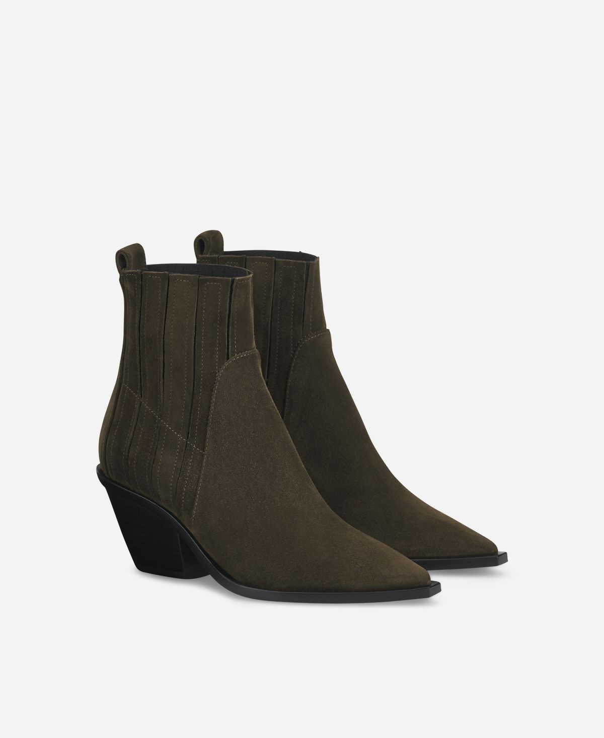 Agl Texano In Velour Brown Roberta Beat