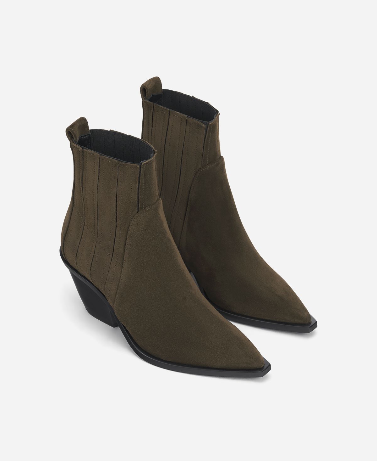 Agl Texano In Velour Brown Roberta Beat