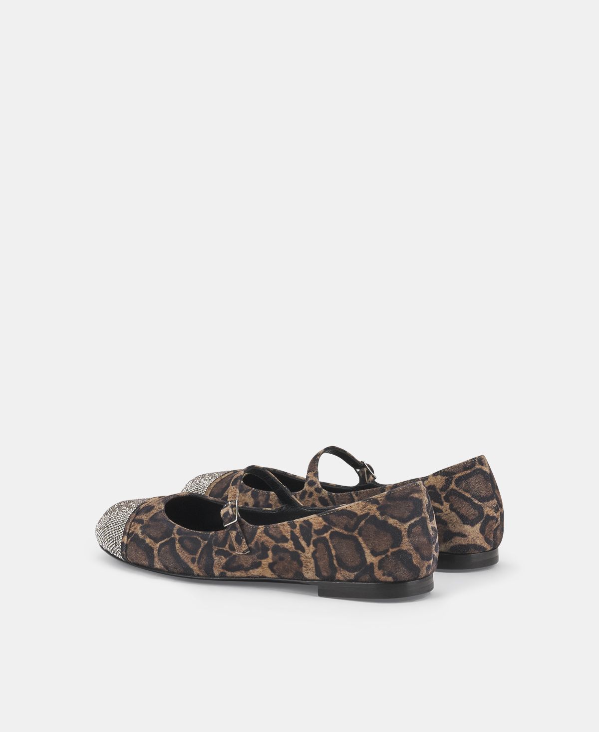 Agl Ballerina Con Puntina Strass Brown Milly Strass