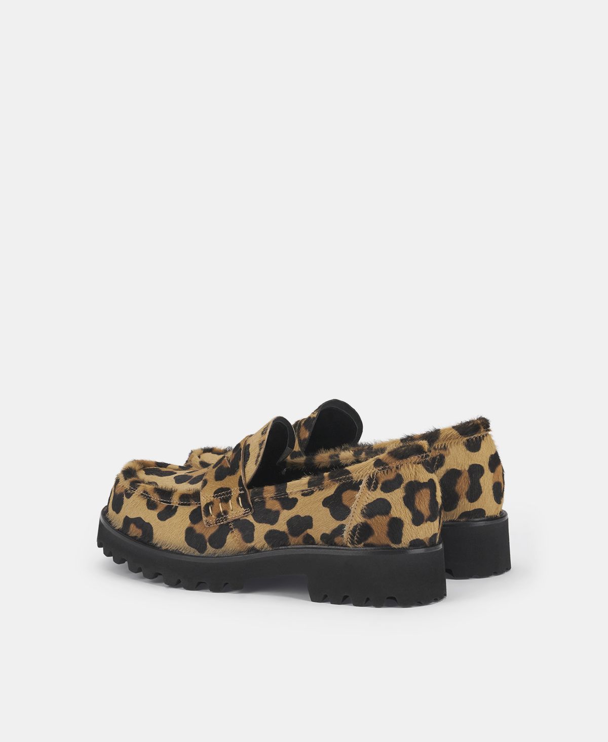 Agl Mocassino Animalier Con Suola Chunky Stampa Leopard Goldie