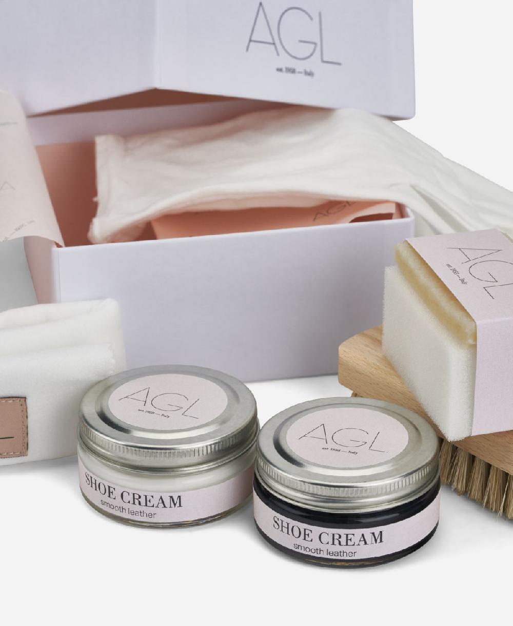 Agl Prodotti Per La Pulizia Delle Scarpe Bianco Box Shoe Care