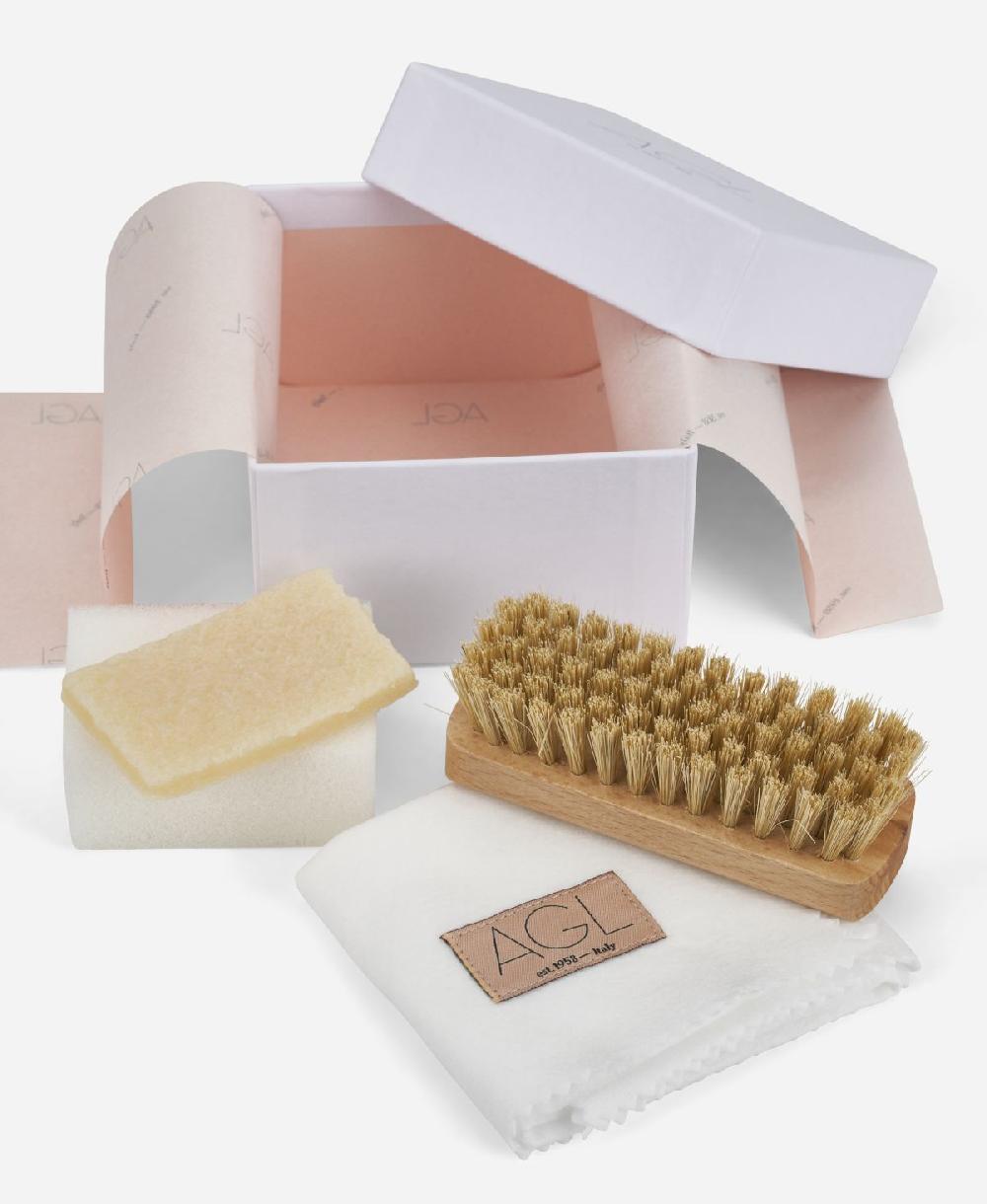 Agl Prodotti per pelle scamosciata Bianco Kit di pulizia per suede e vernice