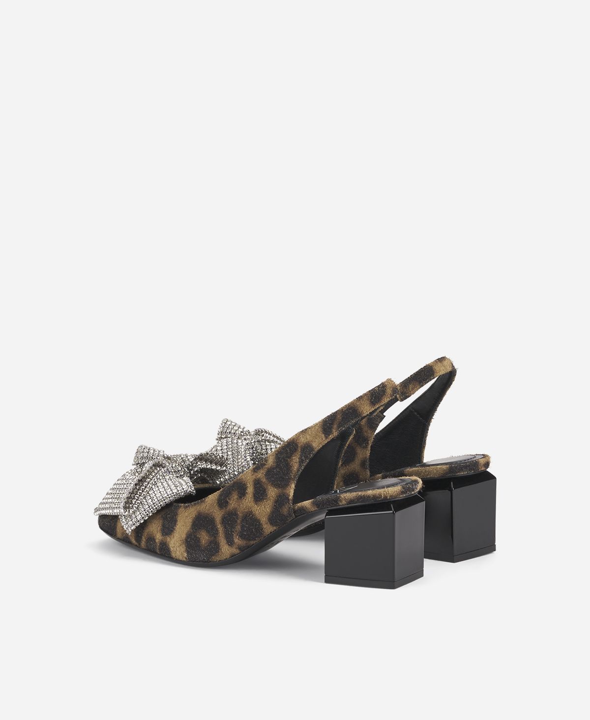 Agl Sling-back Con Fiocco Stampa Leopard Angie Ribbon