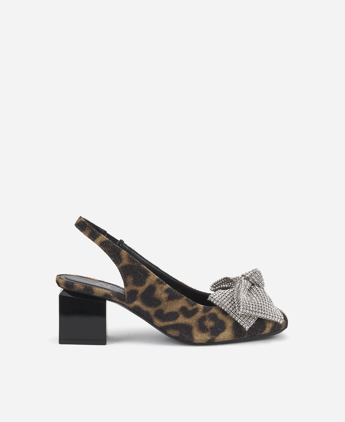 Agl Sling-back con fiocco Stampa leopard Angie Ribbon