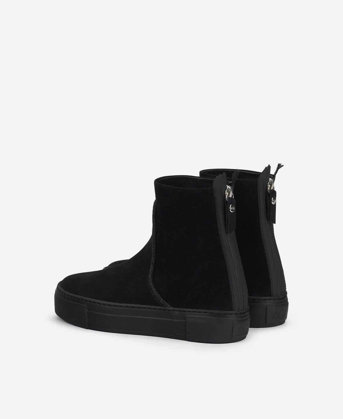 Agl Sneaker In Velour Con Strass Nero Meghan Strass