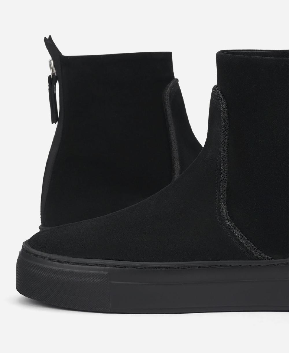 Agl Sneaker In Velour Con Strass Nero Meghan Strass