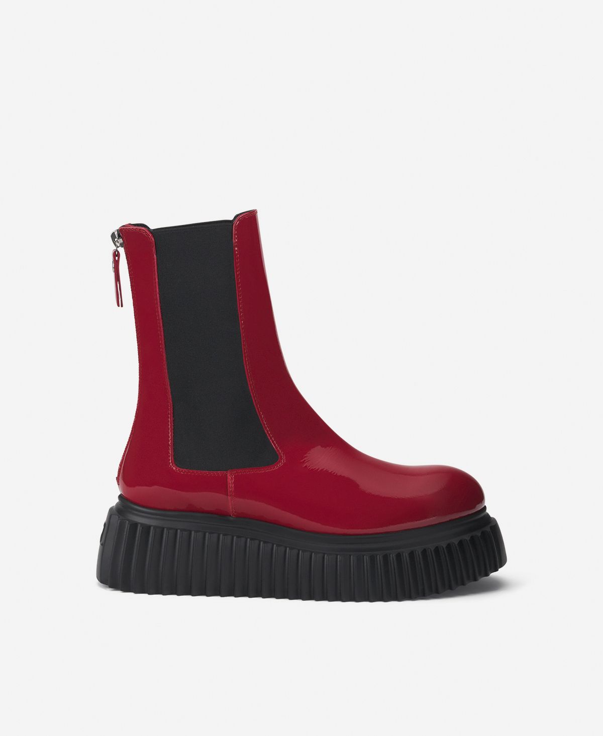 Agl Stivaletto con elastici laterali Rosso Vladimira