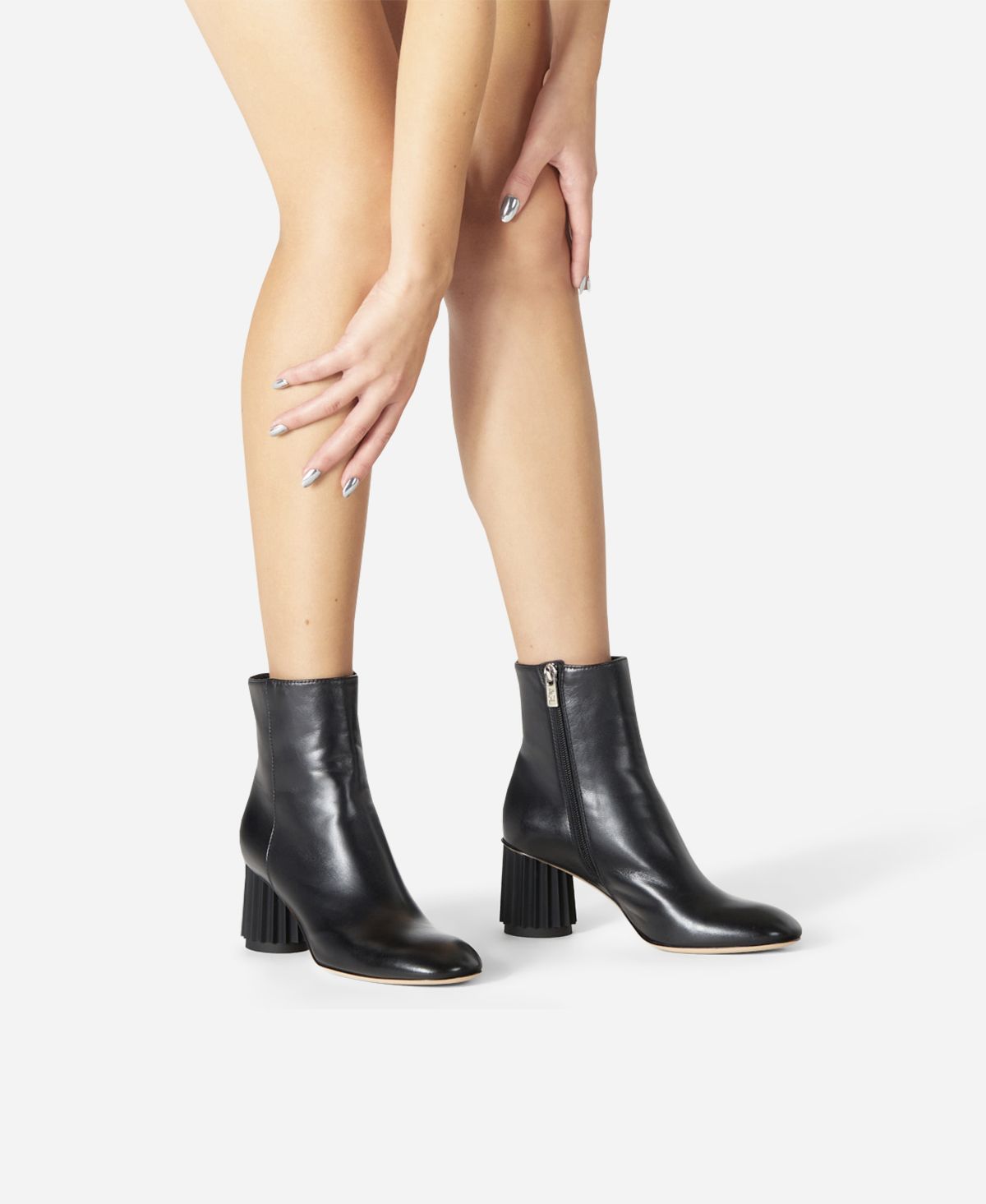 Agl Stivaletto Con Tacco Design Nero Dorica M Bootie