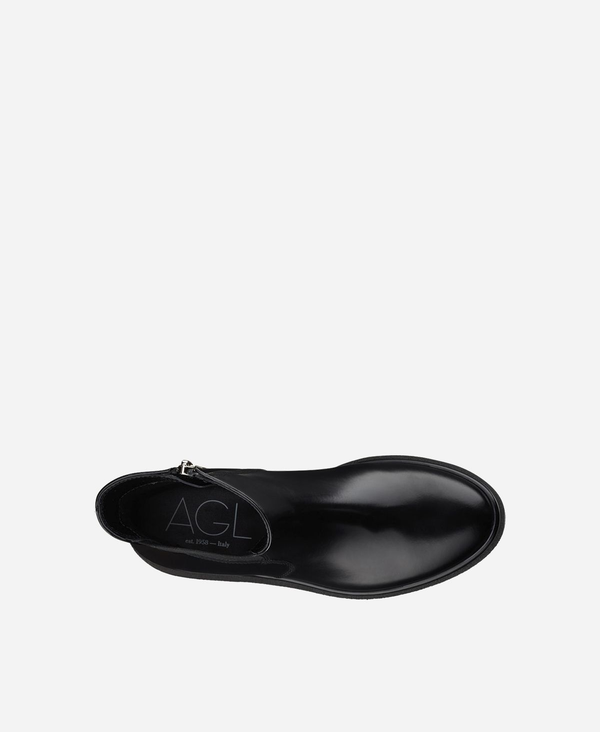 Agl Stivaletto Con Zip Ed Elastico Nero ALISON R BEAT