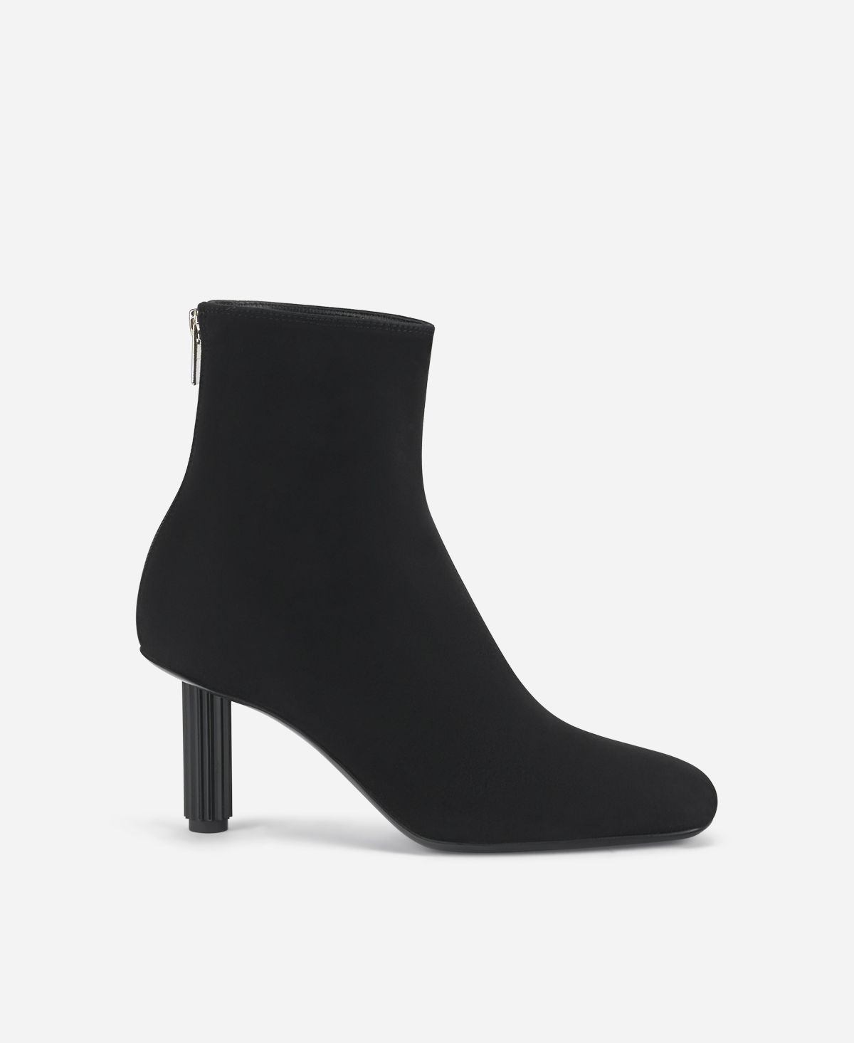 Agl Stivaletto in velour con tacco Nero Dorica Q Bootie
