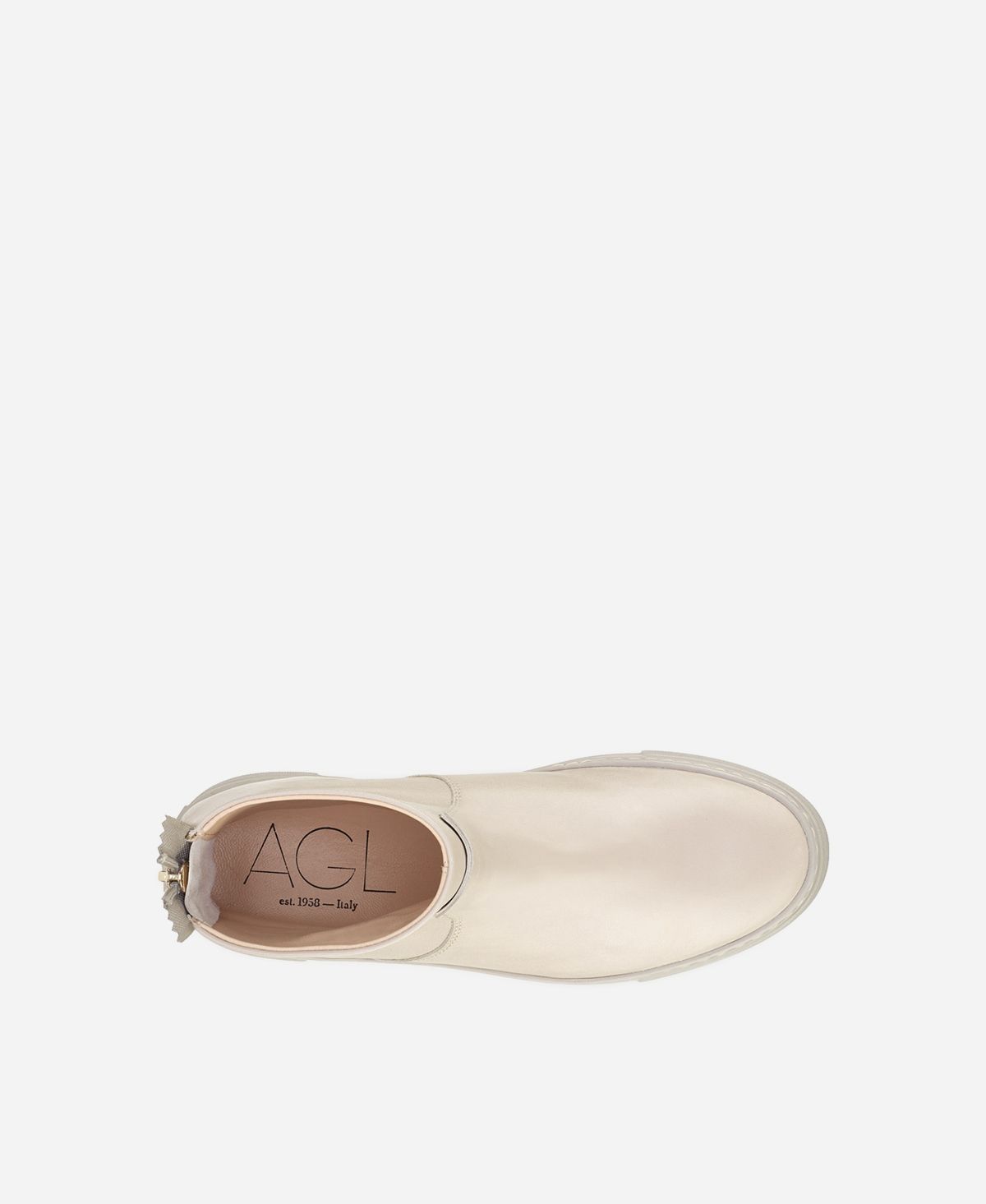 Agl Stivaletto Sneaker In Pelle Crema MEGHAN BOOTIE