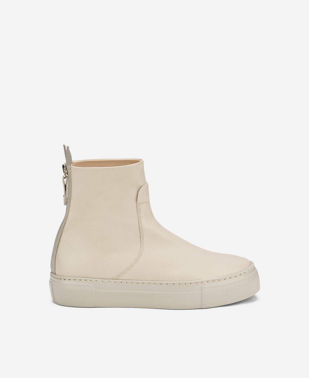 Agl Stivaletto sneaker in pelle Crema MEGHAN BOOTIE