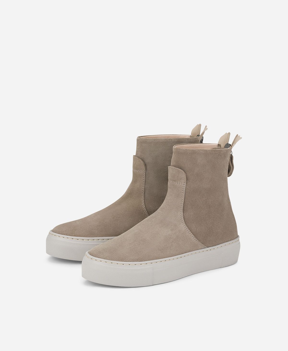 Agl Stivaletto Sneaker In Velour Tortora MEGHAN BOOTIE