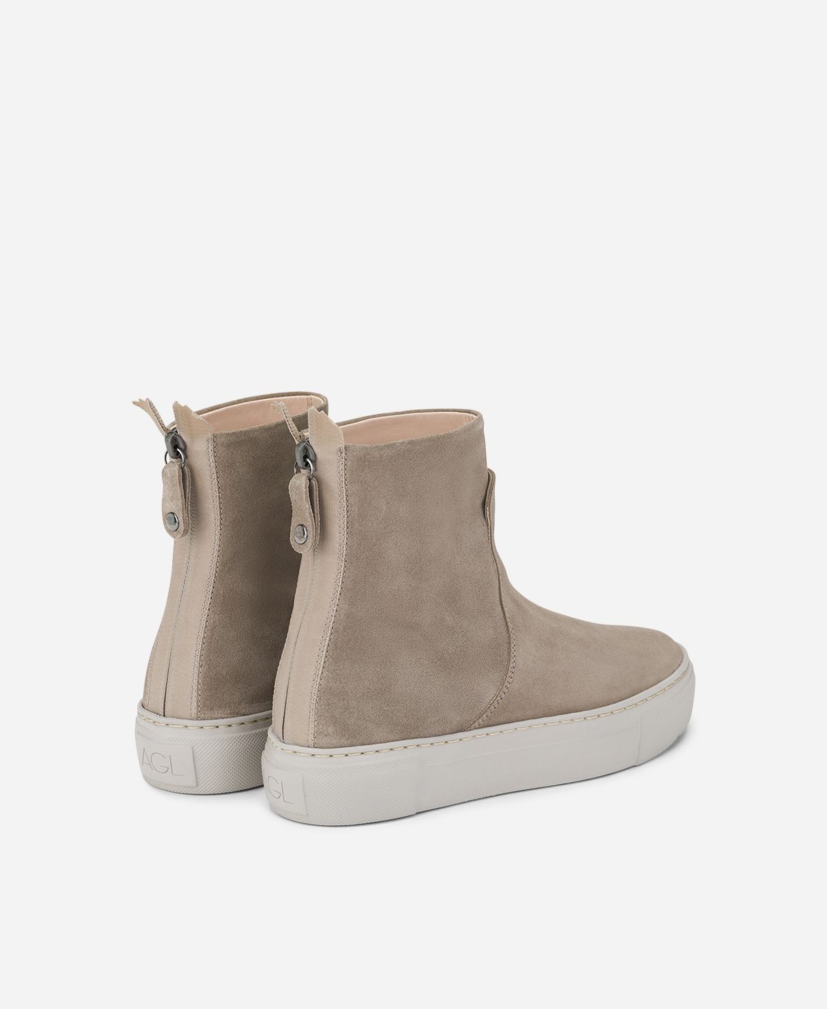 Agl Stivaletto Sneaker In Velour Tortora MEGHAN BOOTIE