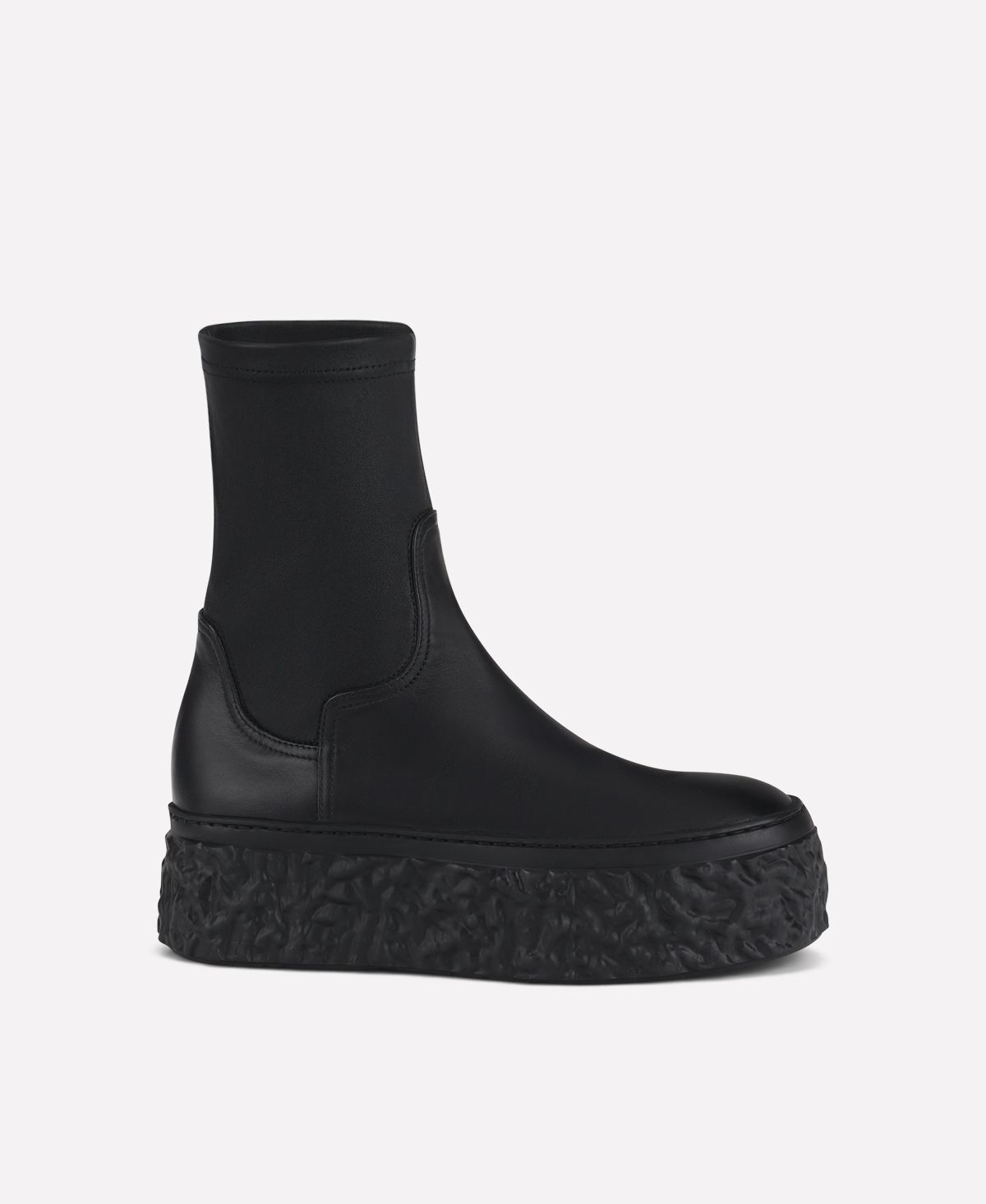 Agl Stivaletto stretch con platform Nero Magma Stretch