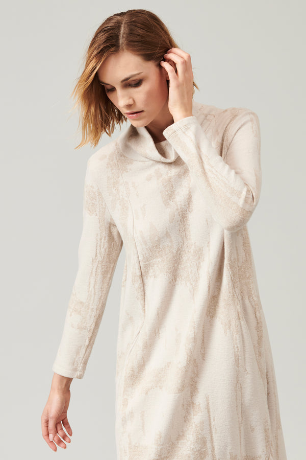 Transit Par Such Abito collo alto in maglia di lana e viscosa jaquard | 1013.CFDTRY6414 – Transit